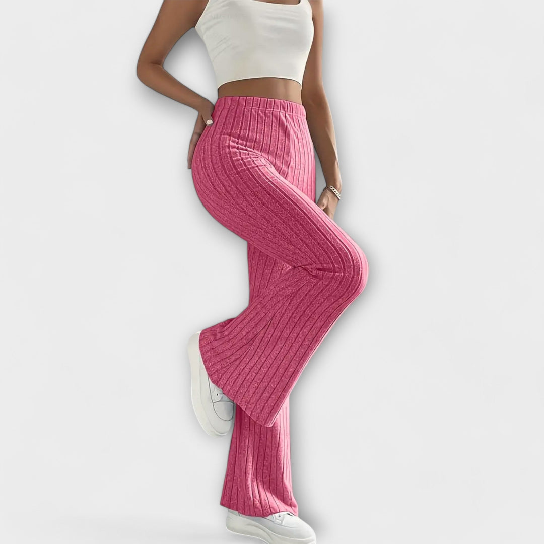 Luretta – Pantaloni svasati con struttura fine