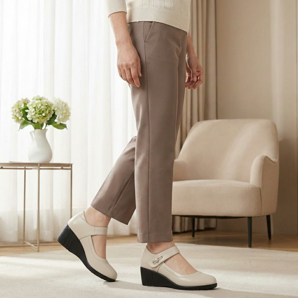 Eleganti Scarpe Comode con Tacco Medio