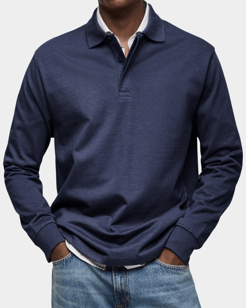 Ferrini Milano® | Polo a maniche lunghe confortevole