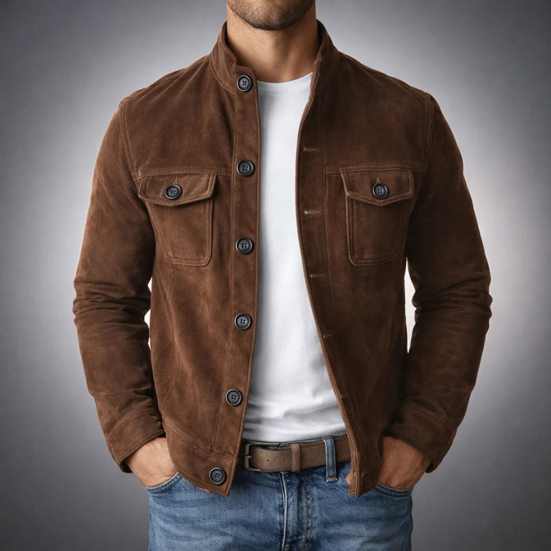 Stephan™ | Giacca in Pelle Scamosciata