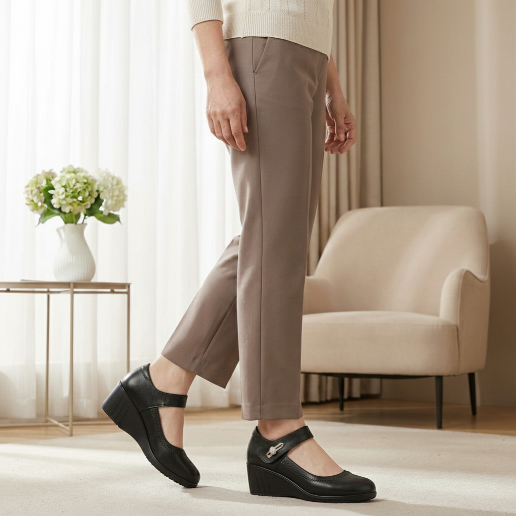 Eleganti Scarpe Comode con Tacco Medio