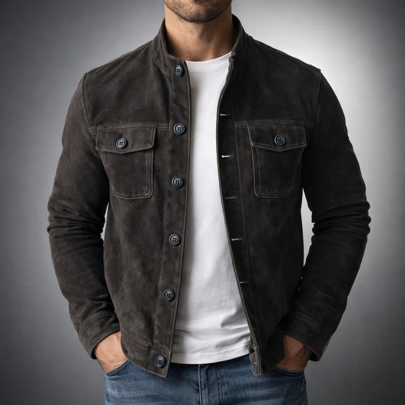 Stephan™ | Giacca in Pelle Scamosciata