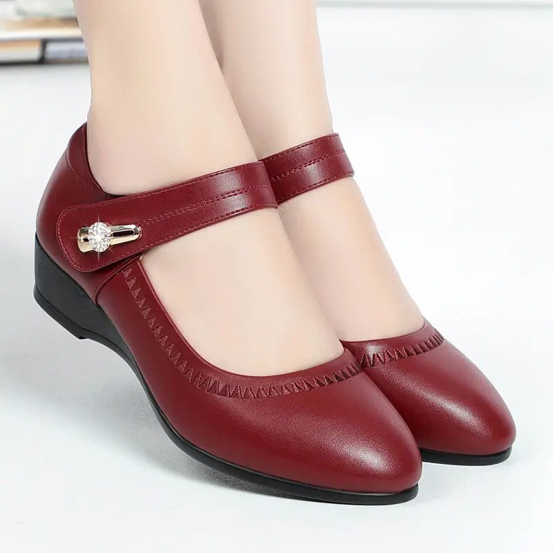 Eleganti Scarpe Comode con Tacco Medio