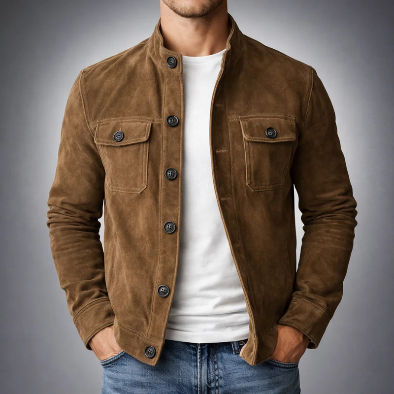 Stephan™ | Giacca in Pelle Scamosciata