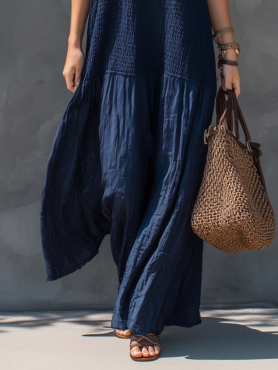 LUNA | Maxi Abito Boho Patchwork