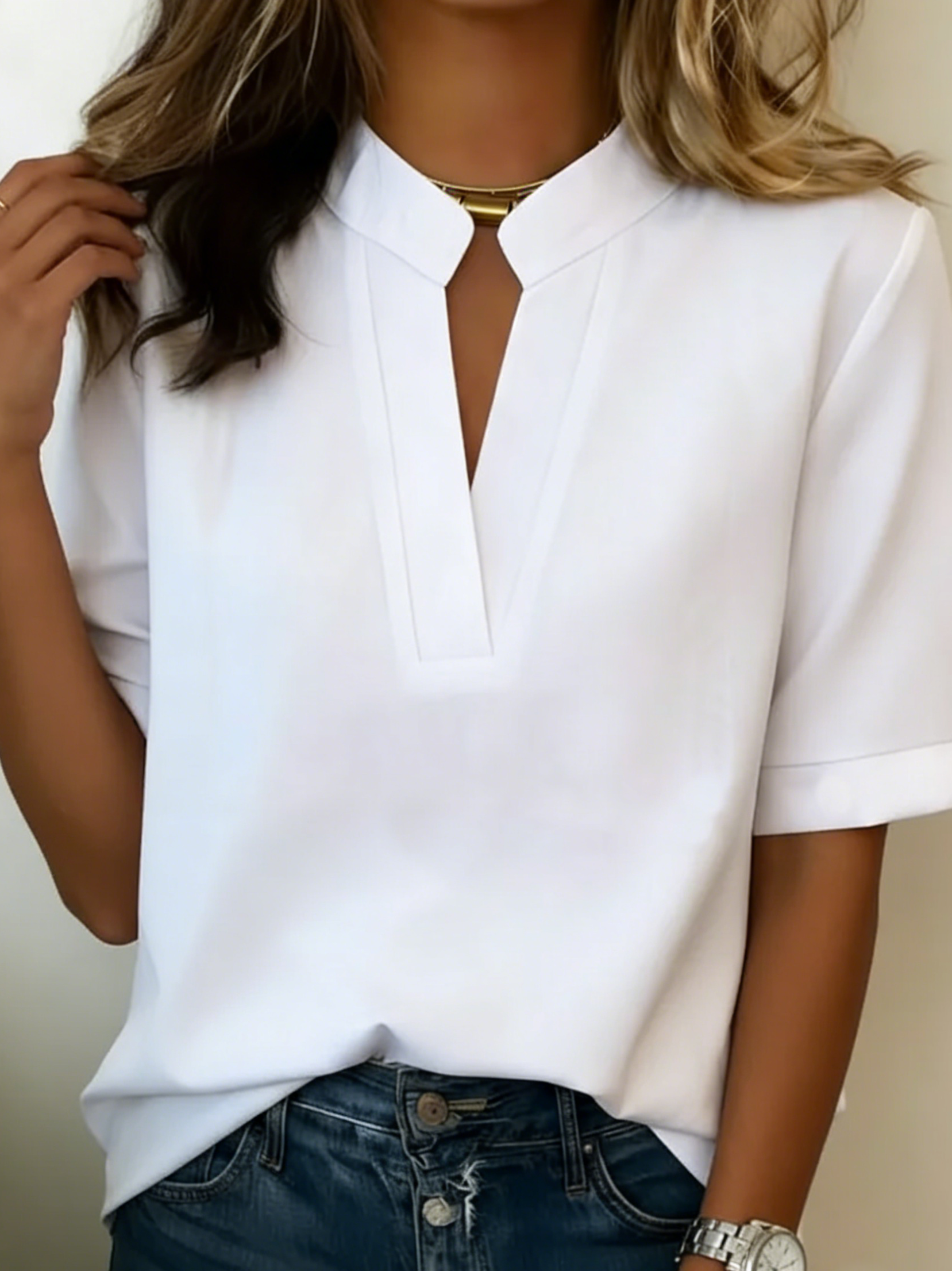 Lunvessa | Camicia a Maniche Corte Relaxed