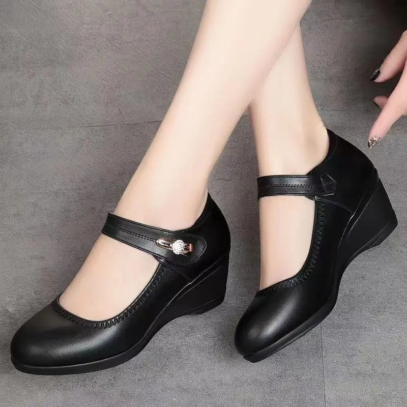 Eleganti Scarpe Comode con Tacco Medio