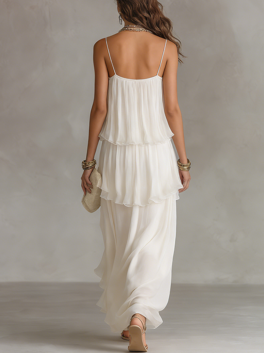 AURELIA | Abito Maxi Chiffon