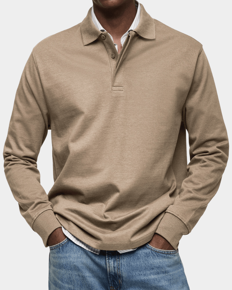 Ferrini Milano® | Polo a maniche lunghe confortevole