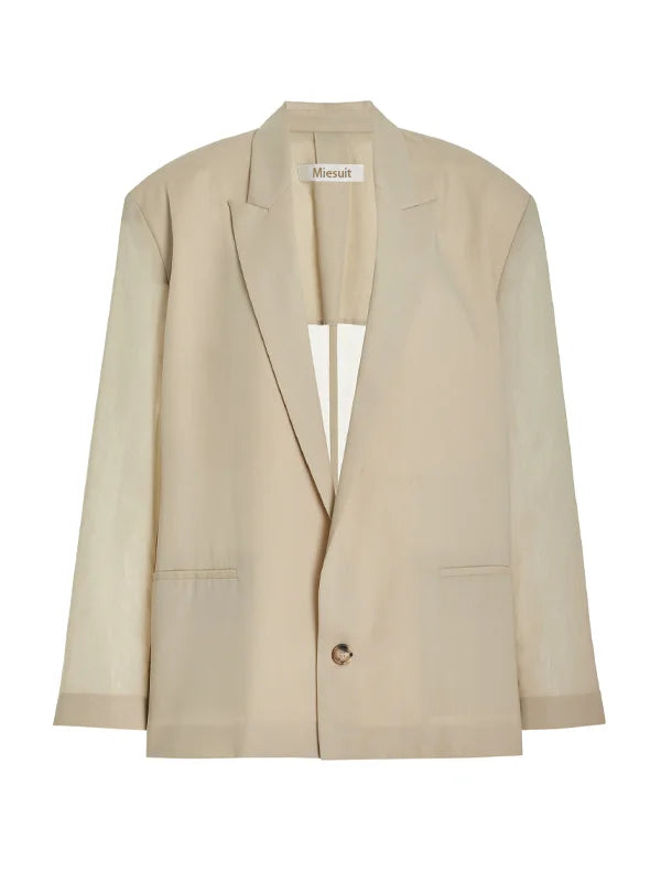 Sofia | Blazer Overdimensionato in Mistura di Lino