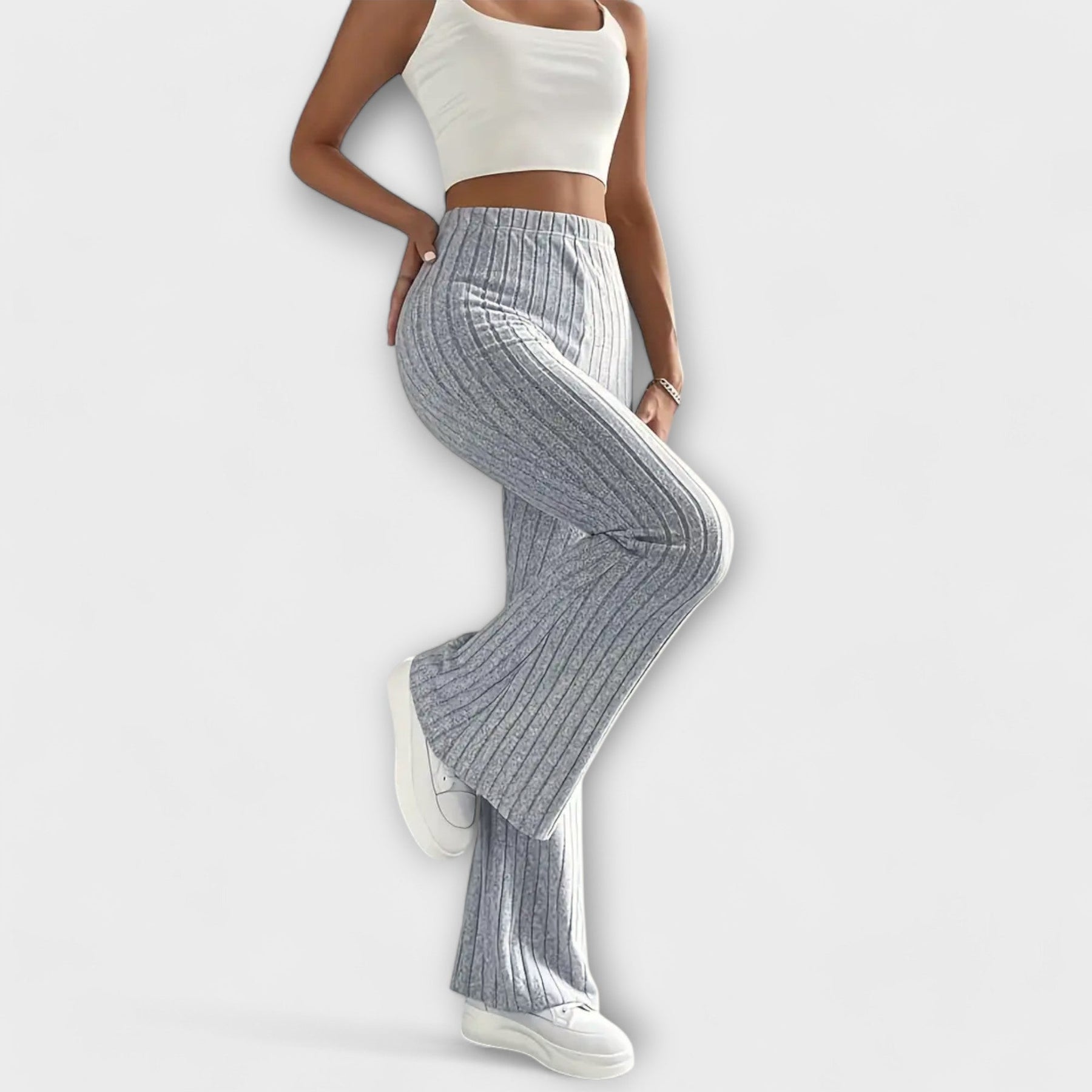 Luretta – Pantaloni svasati con struttura fine