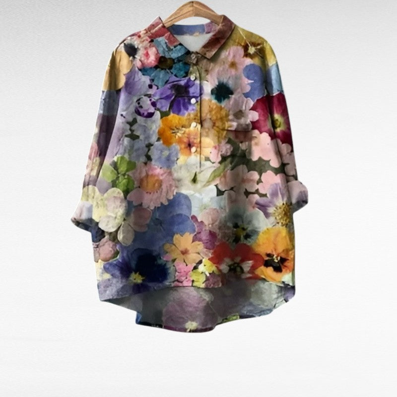 Violet | Elegante Blusa Estiva Leggera" can be rewritten as: "Violet | Chic Lightweight Summer Blouse