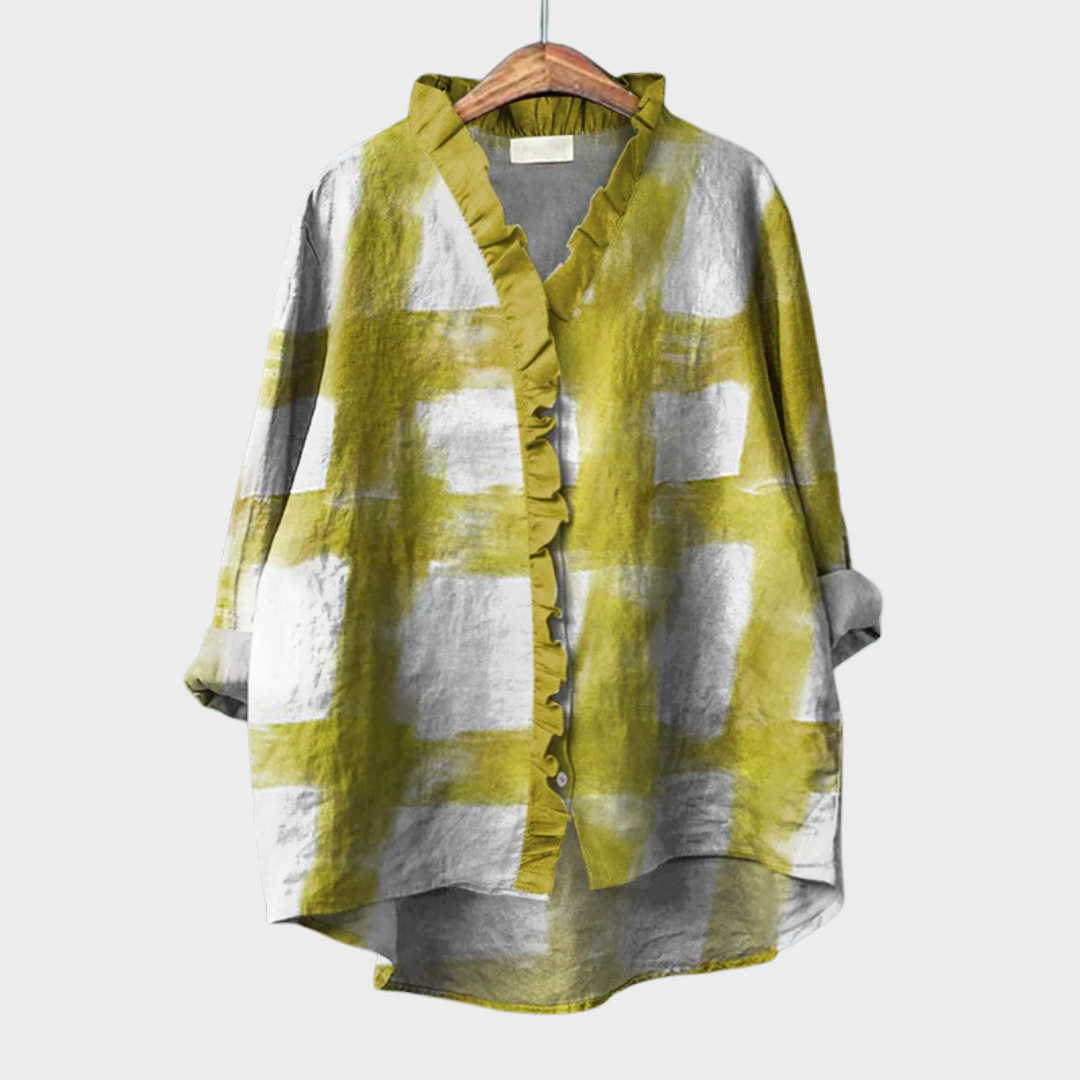 Sophia | Elegante Blusa Estiva Leggera" can be rewritten as "Sophia | Chic Lightweight Summer Blouse.