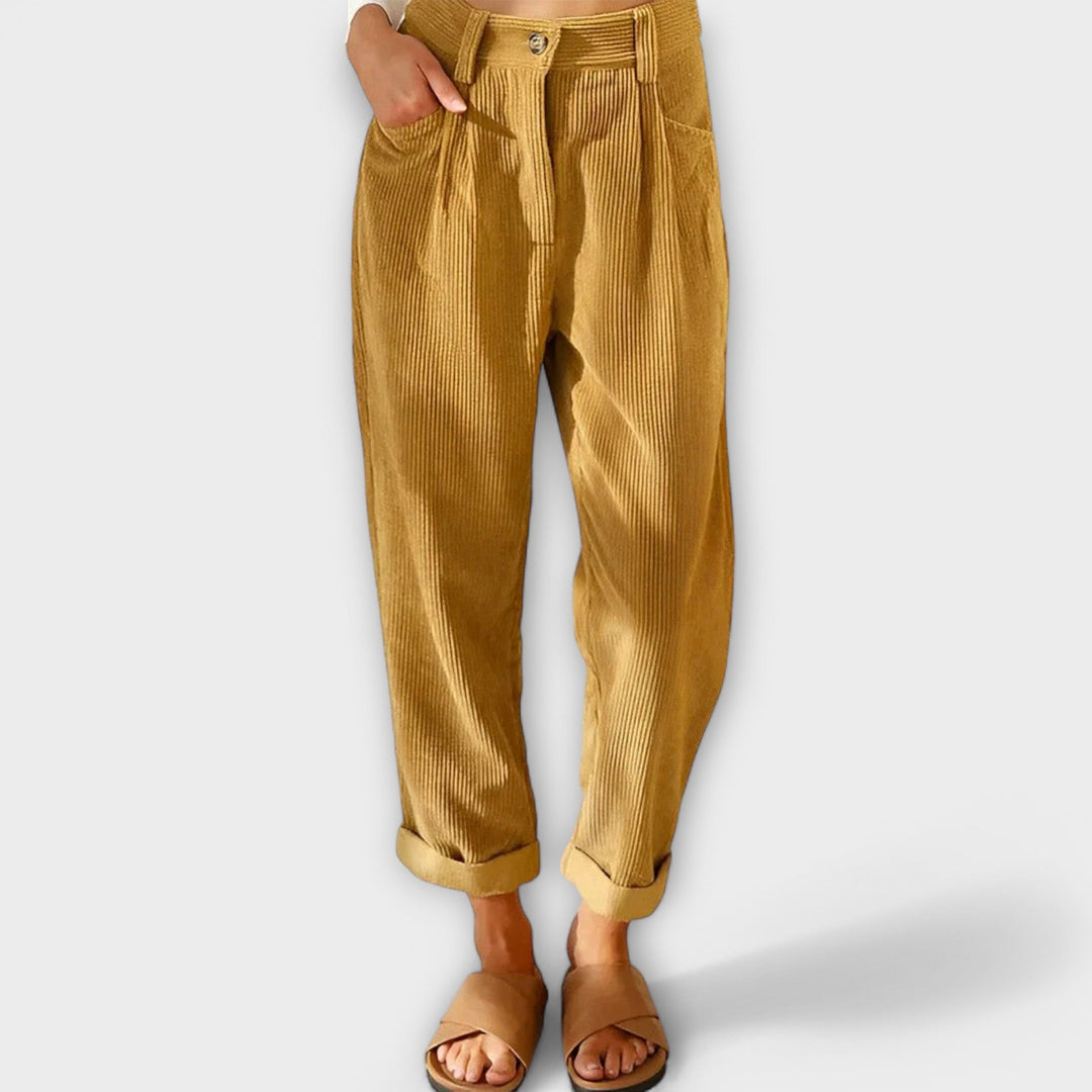 Jana - Pantaloni di velluto moderni