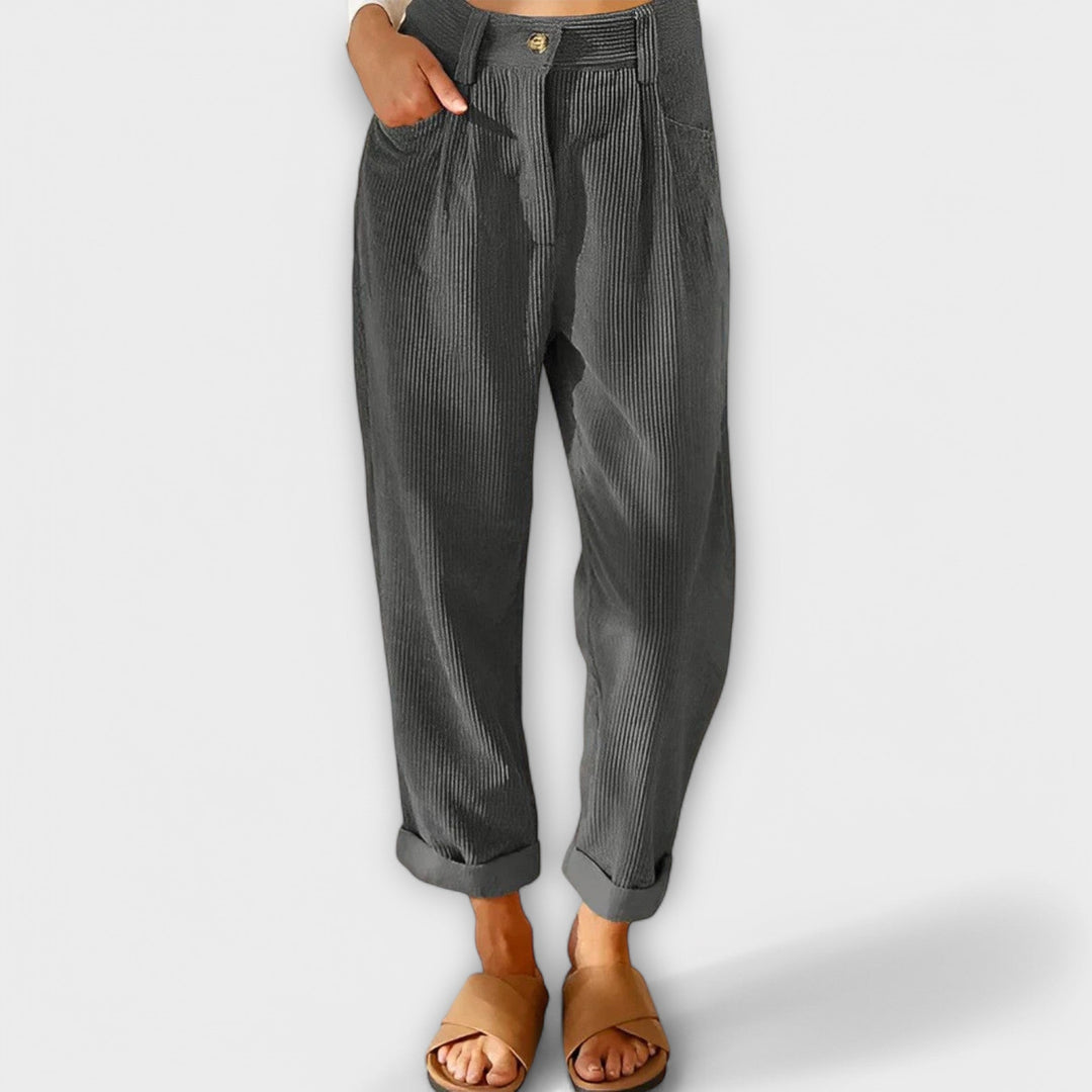 Jana - Pantaloni di velluto moderni