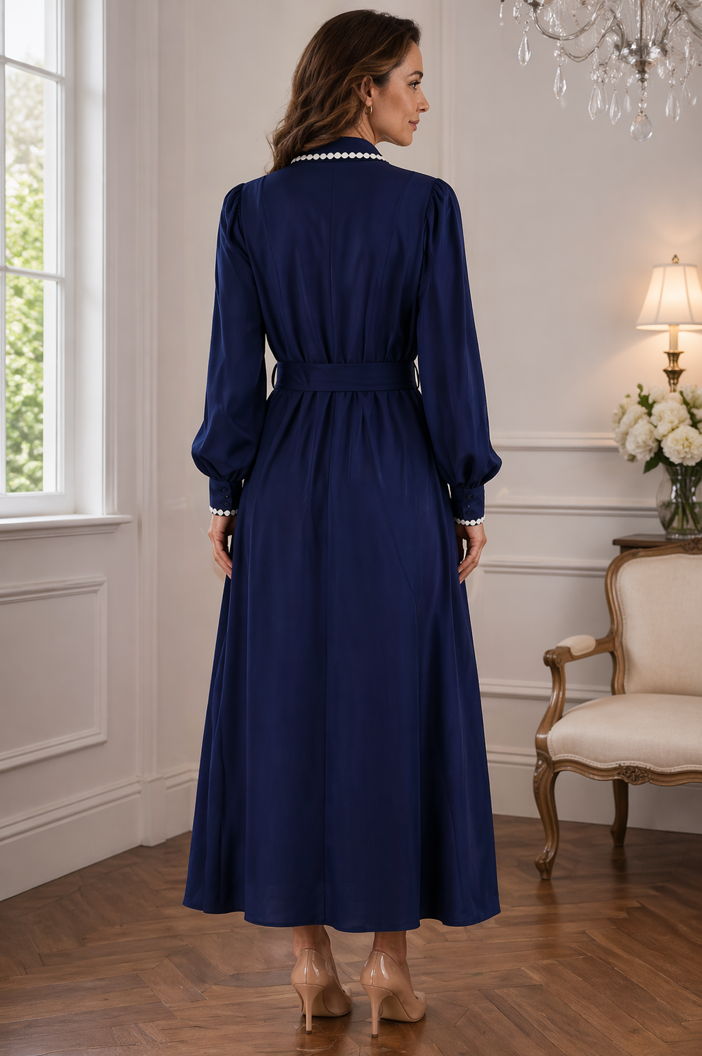 ALEXIA | Abito Con Cintura Elegante