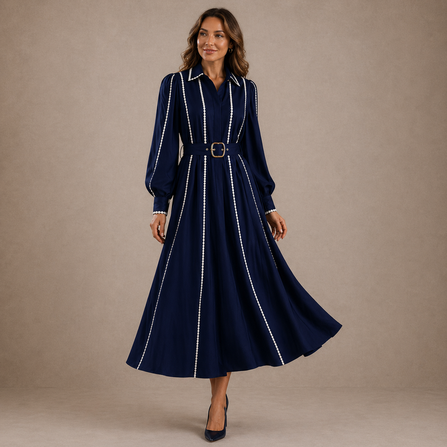 ALEXIA | Abito Con Cintura Elegante