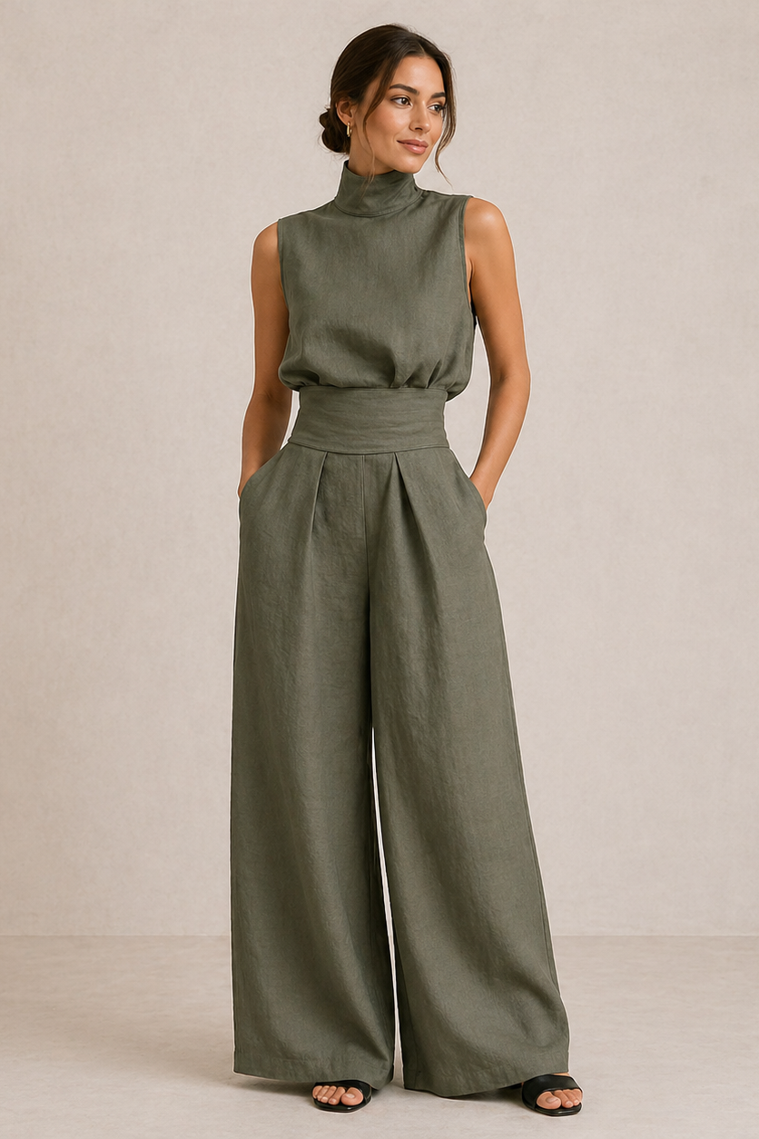 ZIRELLA | Completo Minimal con Pantaloni Ampii