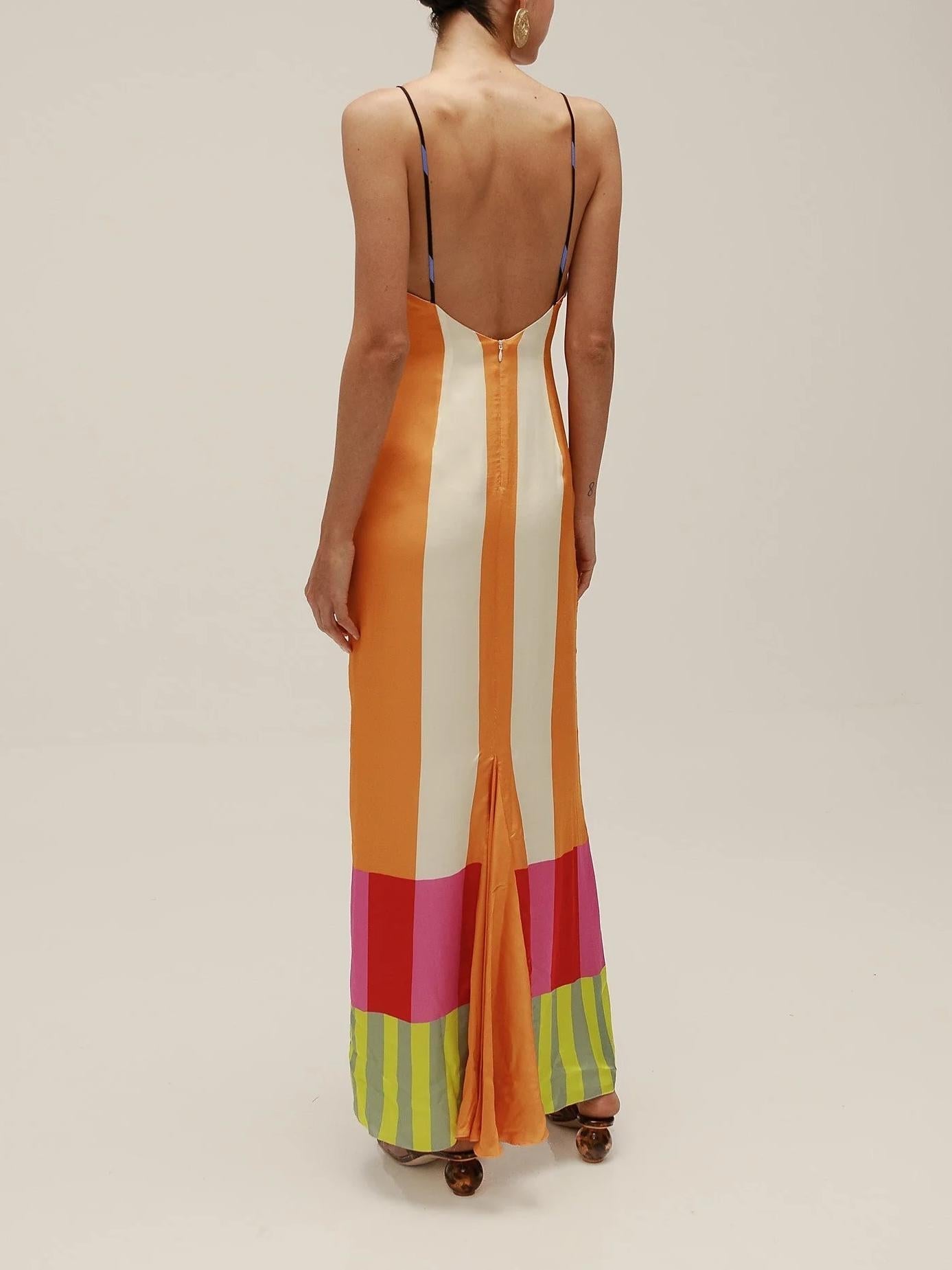 Paloma | Maxi Abito Colorato a Righe