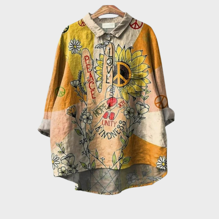 Aurora | Elegante Blusa Estiva Leggera" can be rewritten as "Aurora | Chic Lightweight Summer Blouse.