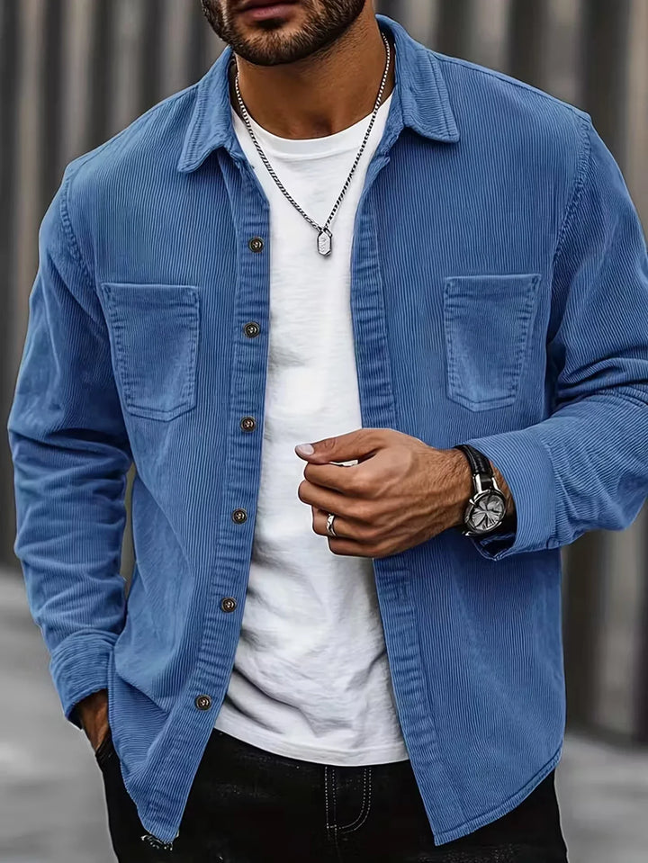 Daan™ | Camicia in Velluto a Righe