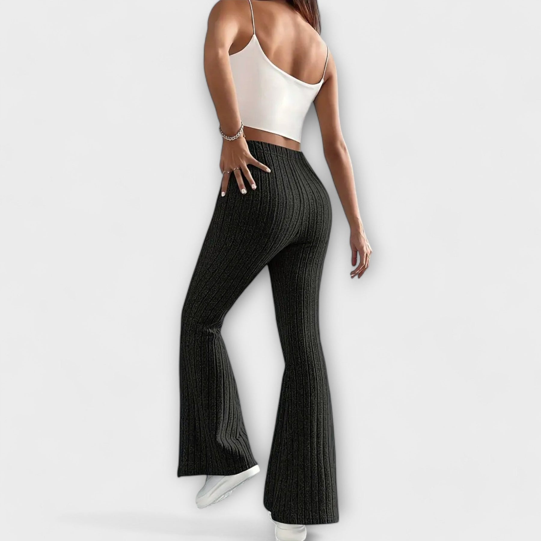 Luretta – Pantaloni svasati con struttura fine