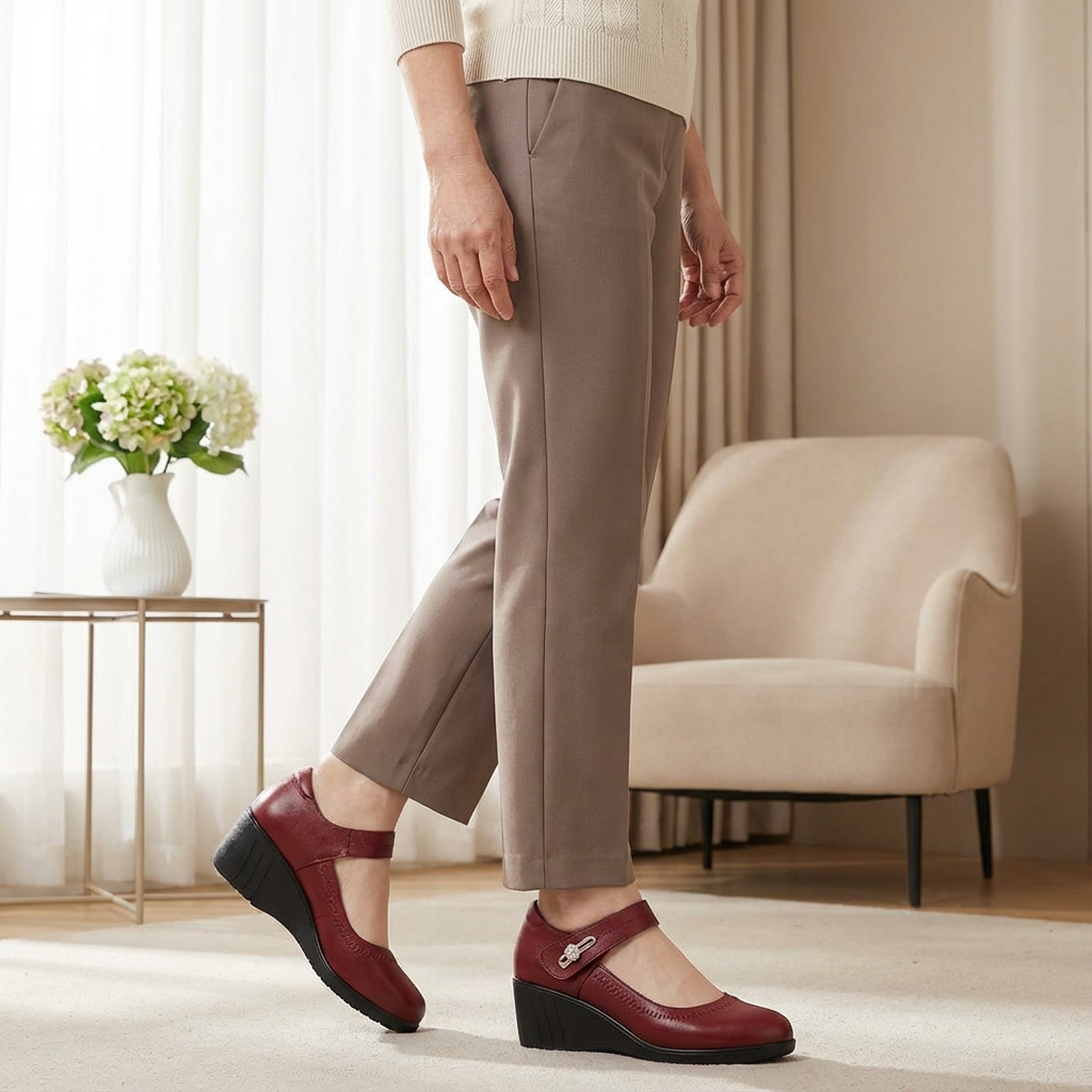 Eleganti Scarpe Comode con Tacco Medio