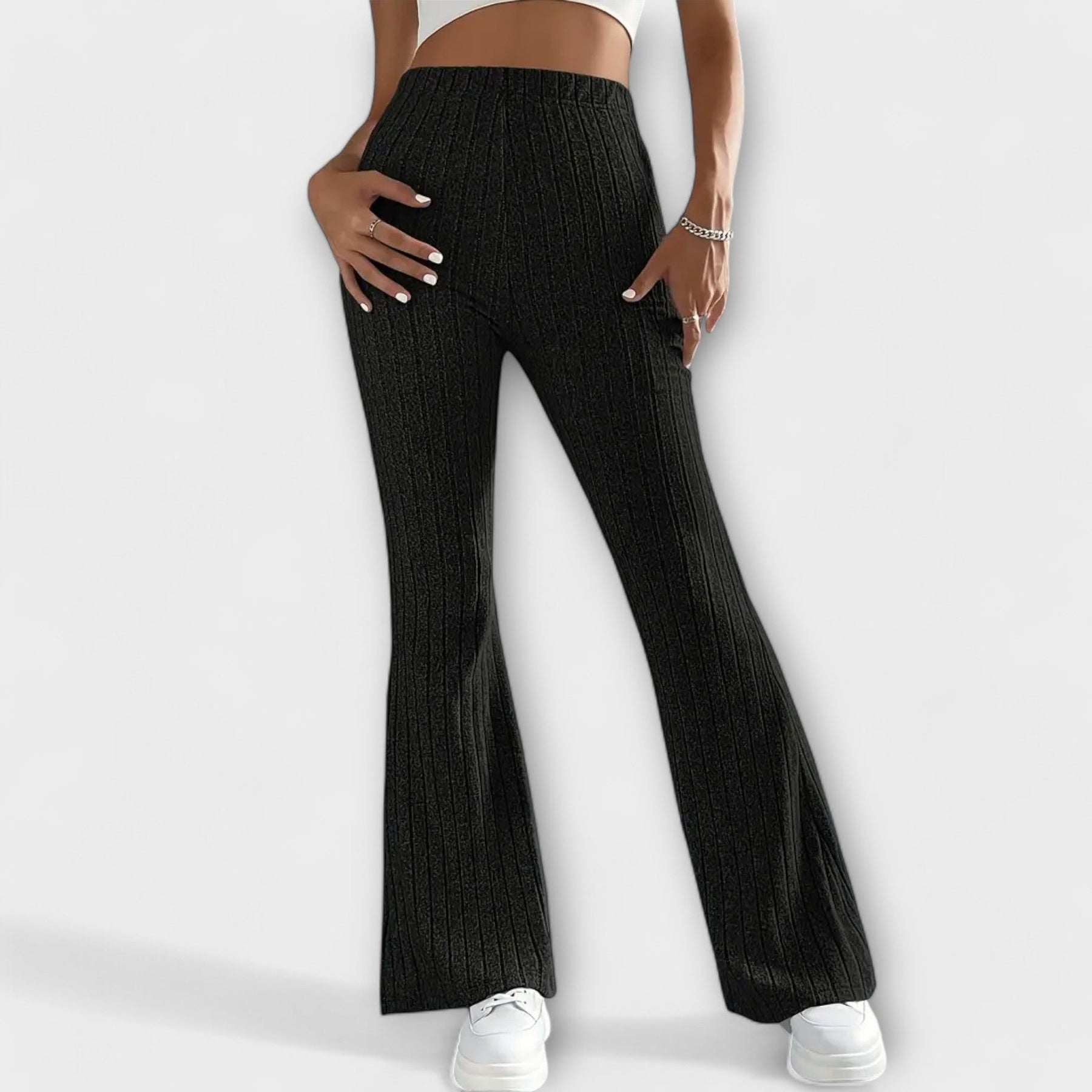 Luretta – Pantaloni svasati con struttura fine