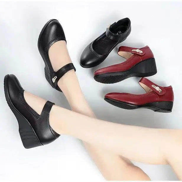 Eleganti Scarpe Comode con Tacco Medio
