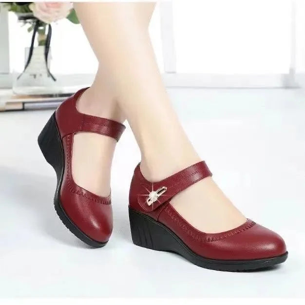 Eleganti Scarpe Comode con Tacco Medio