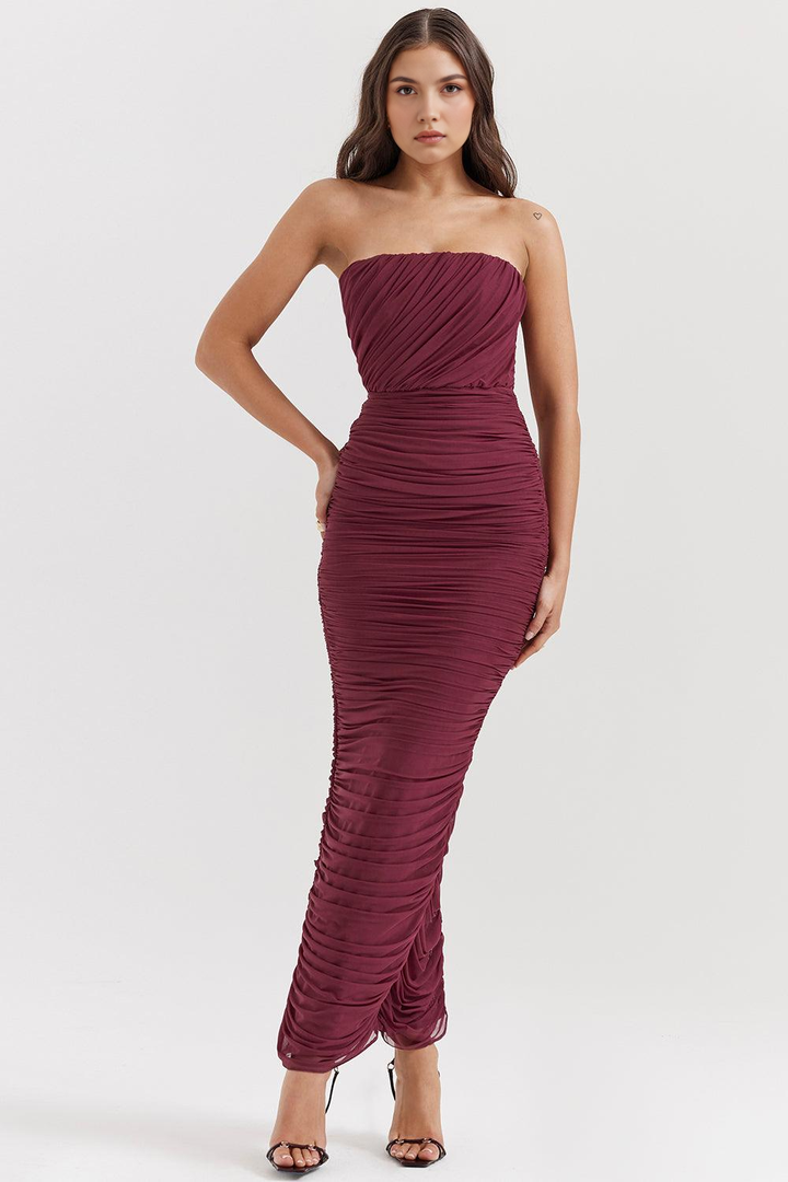 Amaris | Abito maxi in mesh
