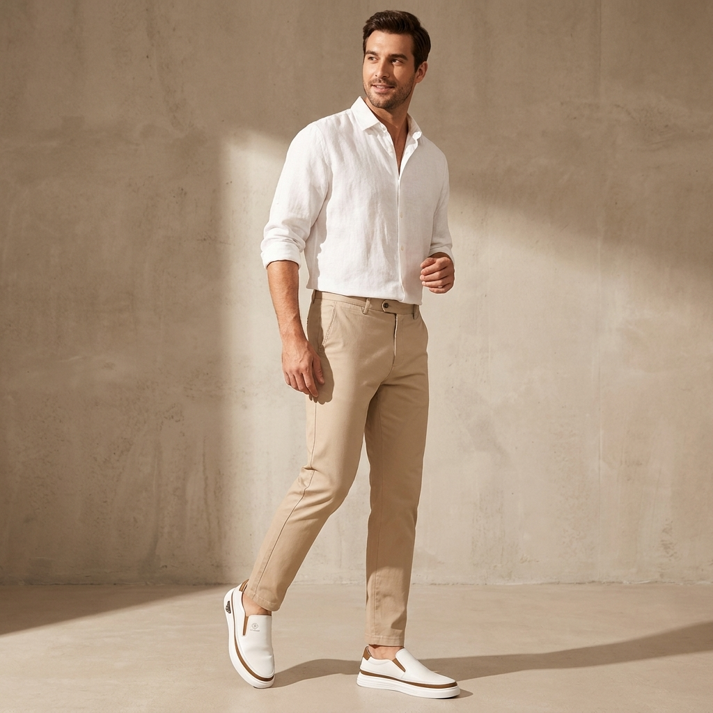 TORINO – Men's Leather Slip-On Sneakers