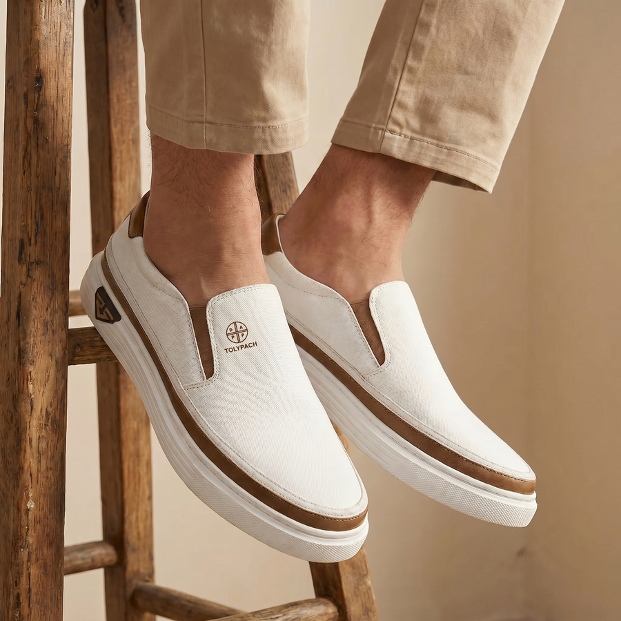 TORINO – Men's Leather Slip-On Sneakers