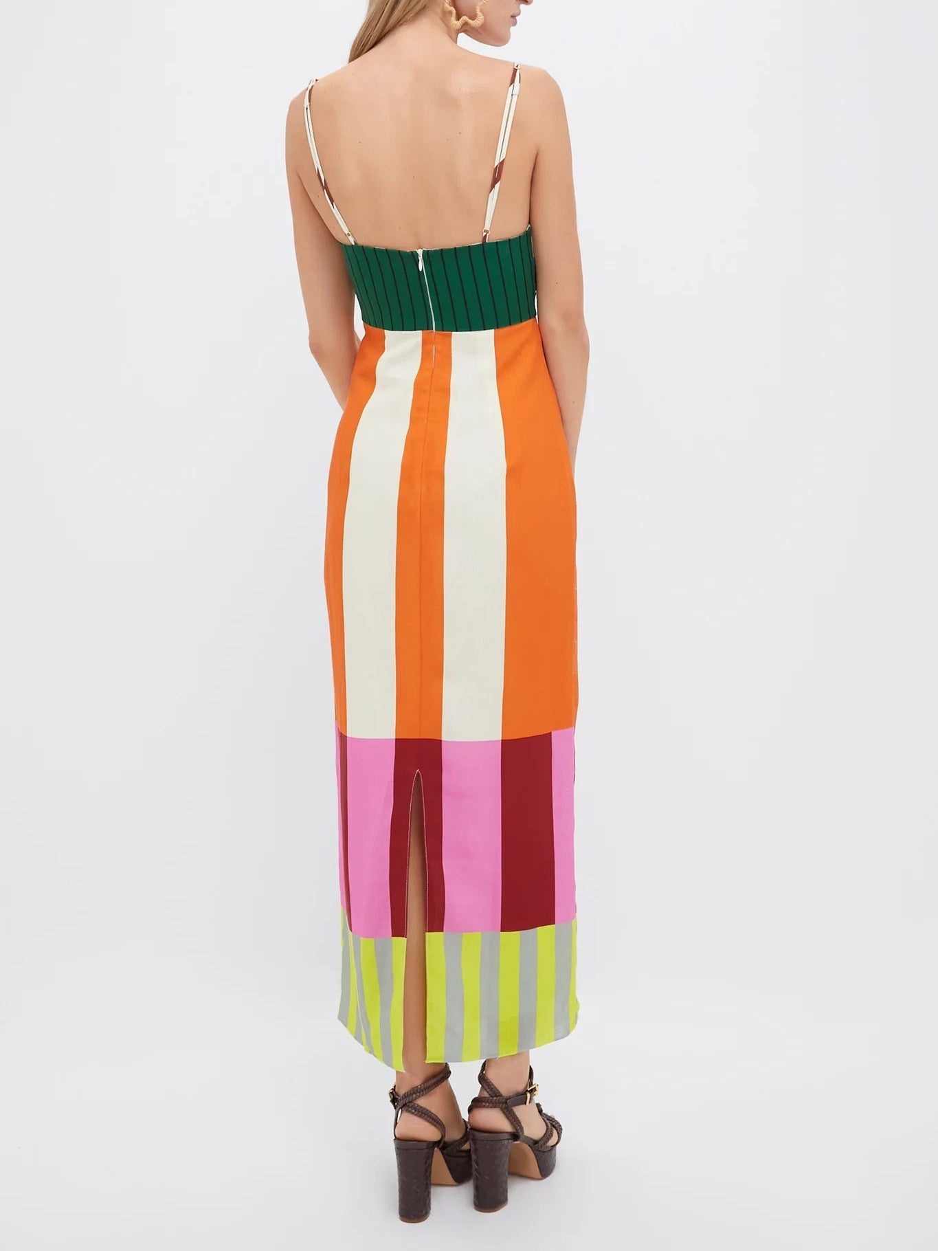 Paloma | Maxi Abito Colorato a Righe