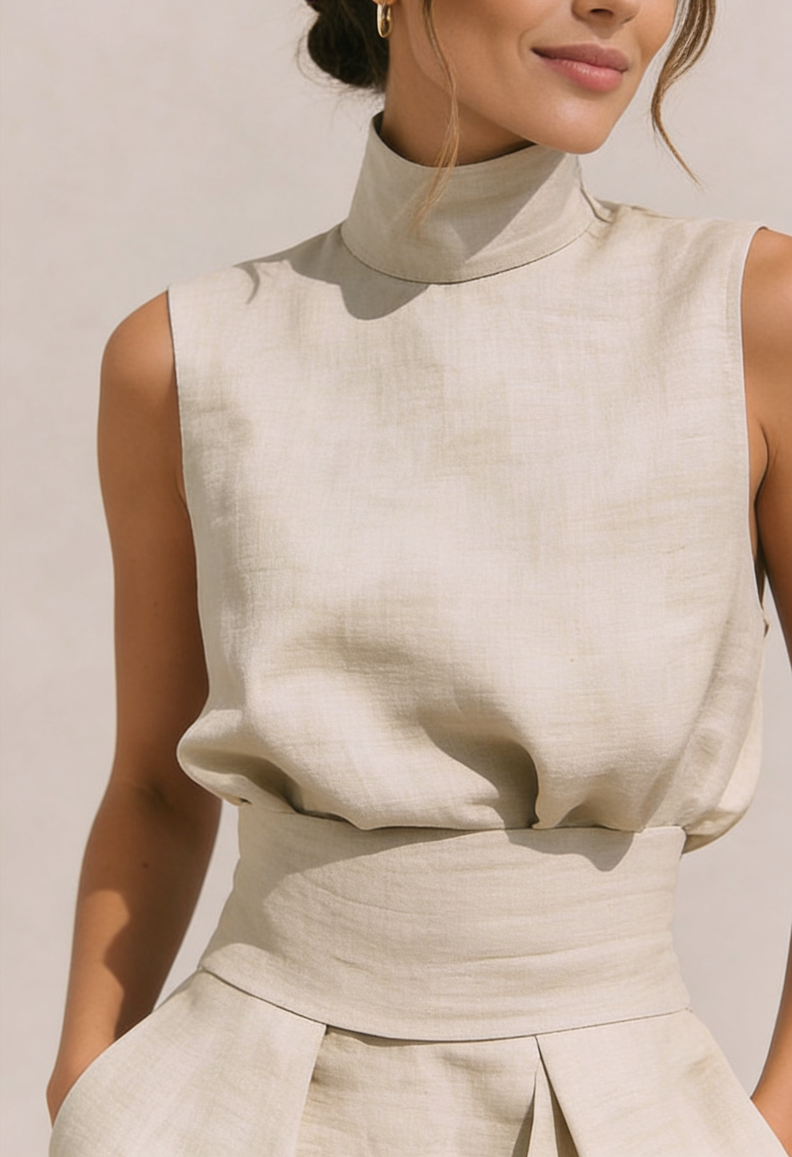 ZIRELLA | Completo Minimal con Pantaloni Ampii
