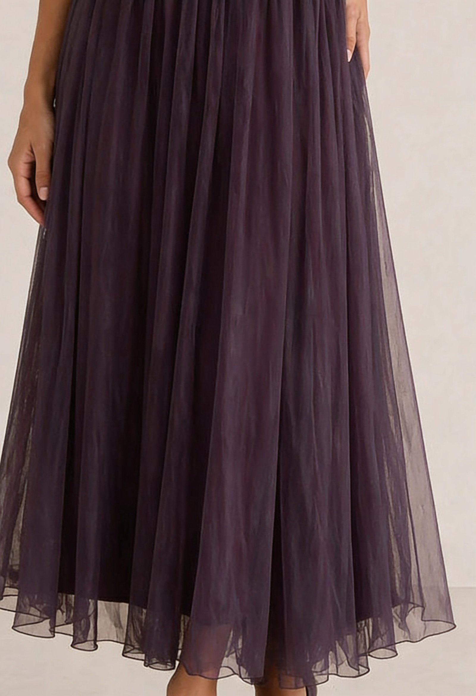 FLAVIA | Lungo viola con pizzo