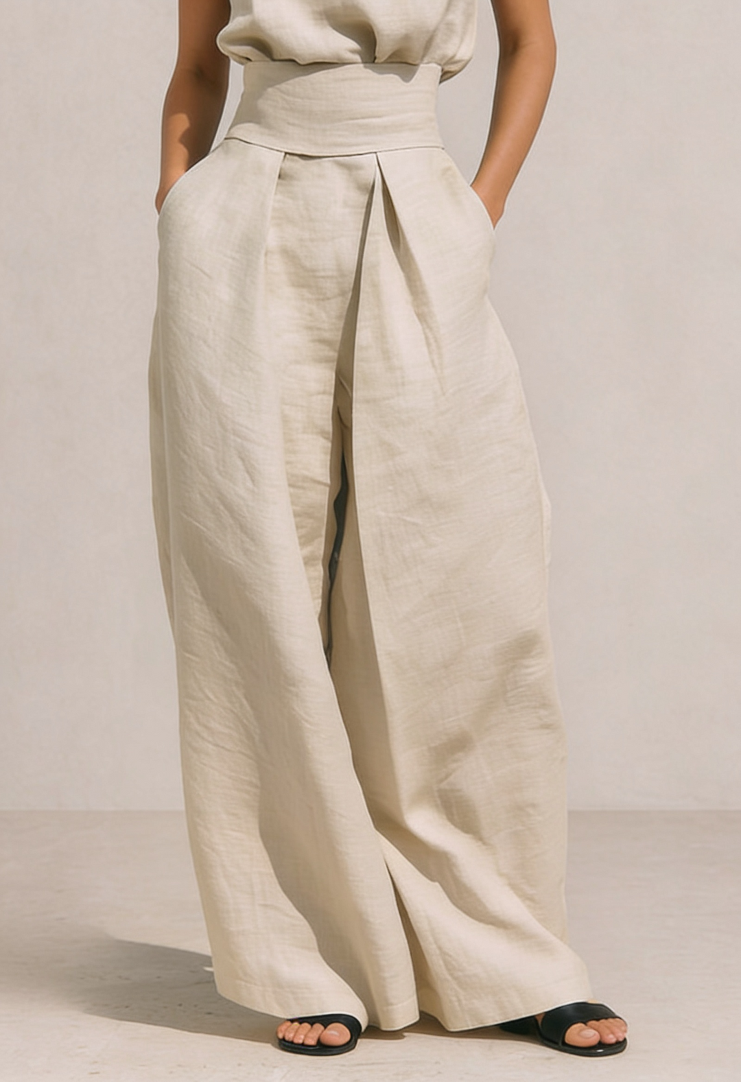 ZIRELLA | Completo Minimal con Pantaloni Ampii