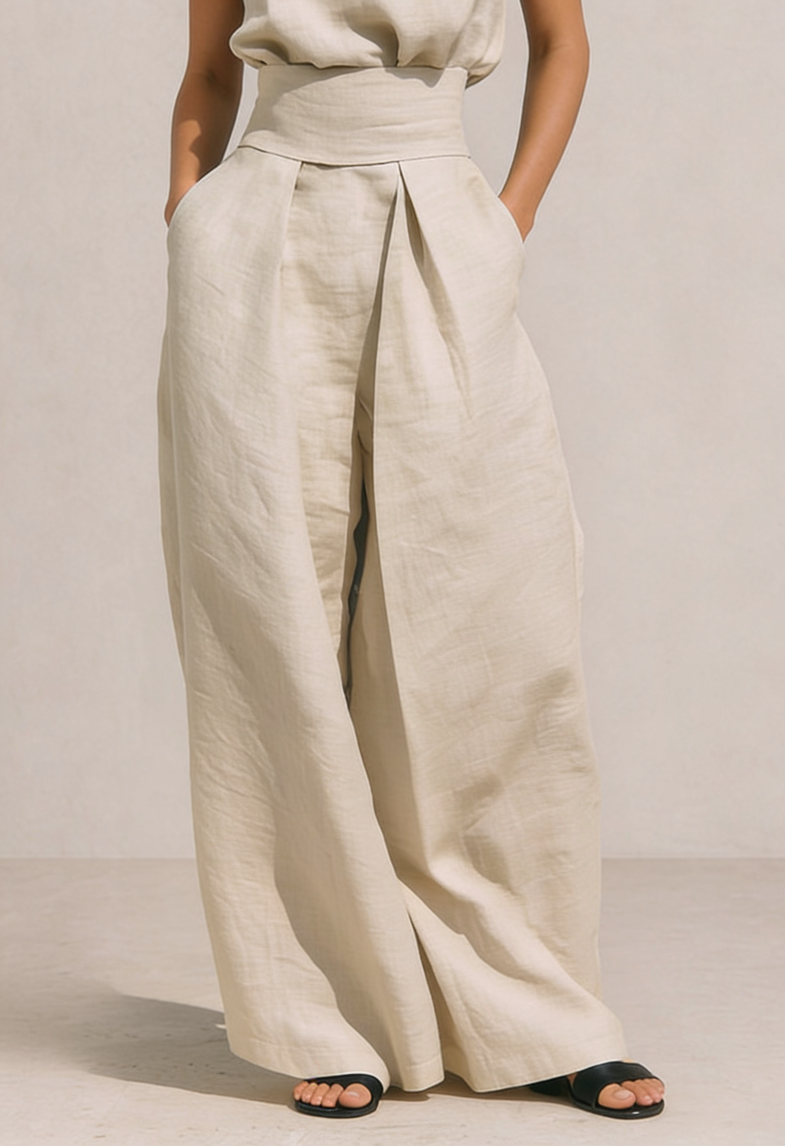ZIRELLA | Completo Minimal con Pantaloni Ampii