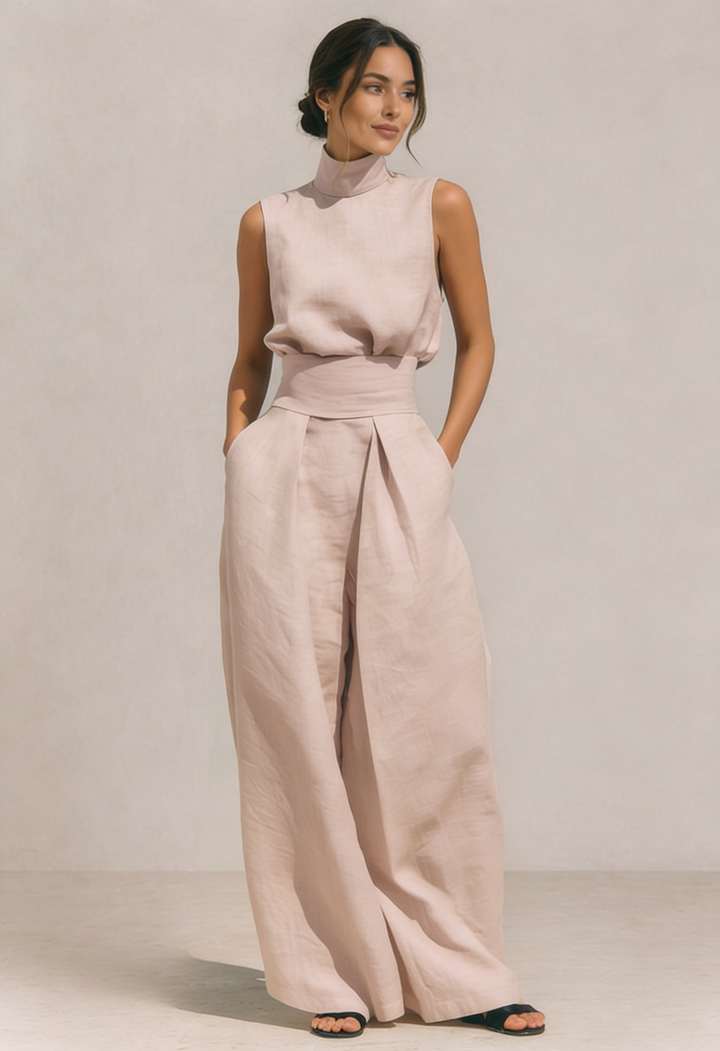 ZIRELLA | Completo Minimal con Pantaloni Ampii