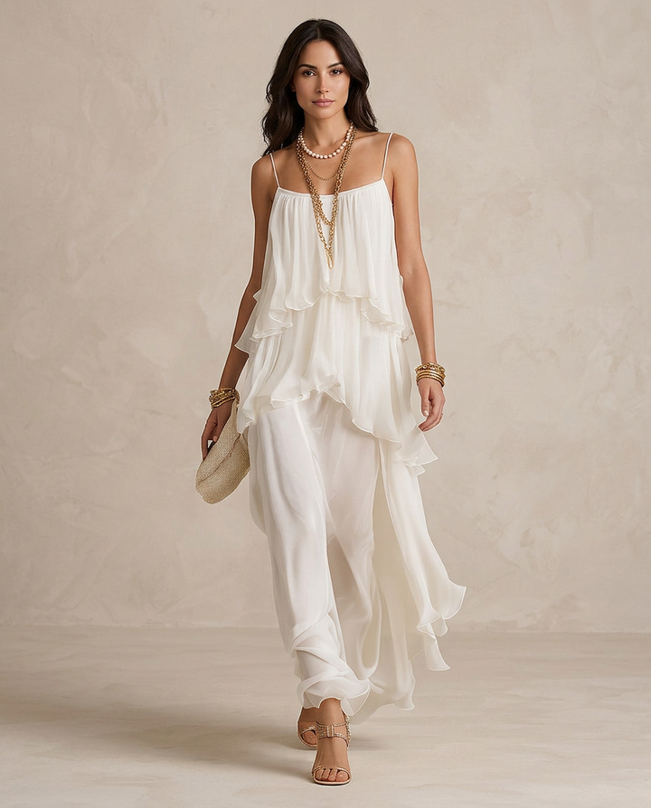 AURELIA | Abito Maxi Chiffon