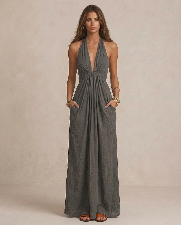 GIULIA | Maxi Abito Drappeggiato