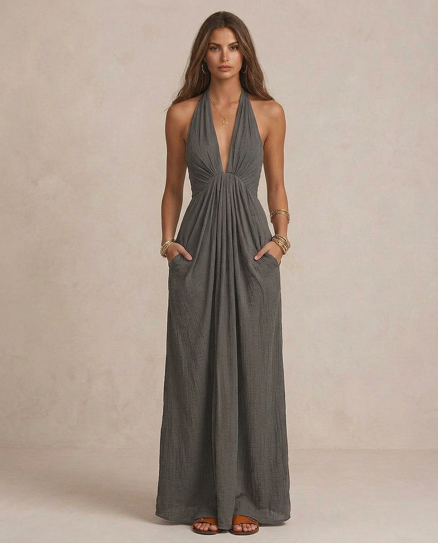 GIULIA | Maxi Abito Drappeggiato