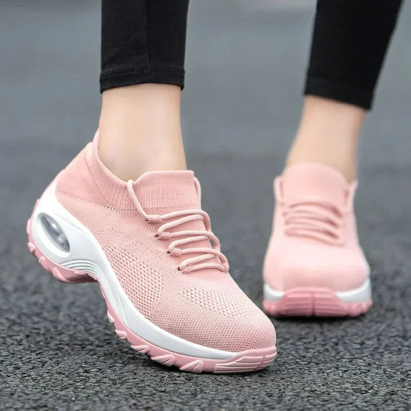 Scarpe da ginnastica con cuscino d'aria in rete per donne