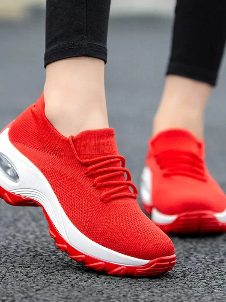 Scarpe da ginnastica con cuscino d'aria in rete per donne