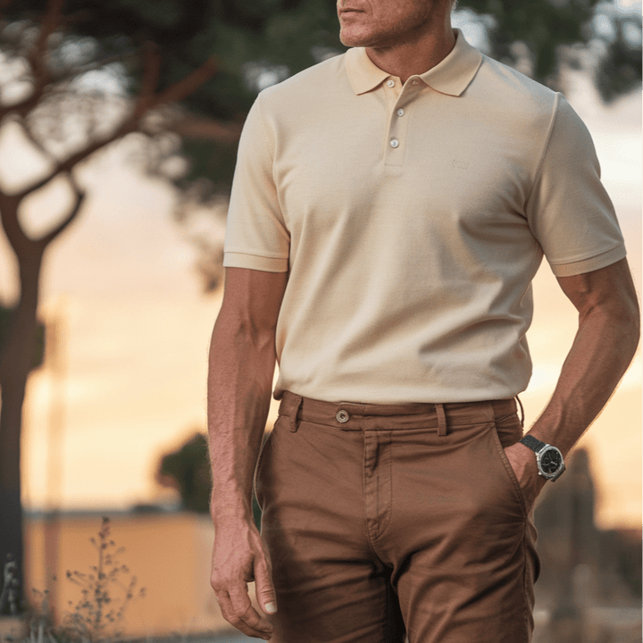 Cotton Polo Shirt - Siena