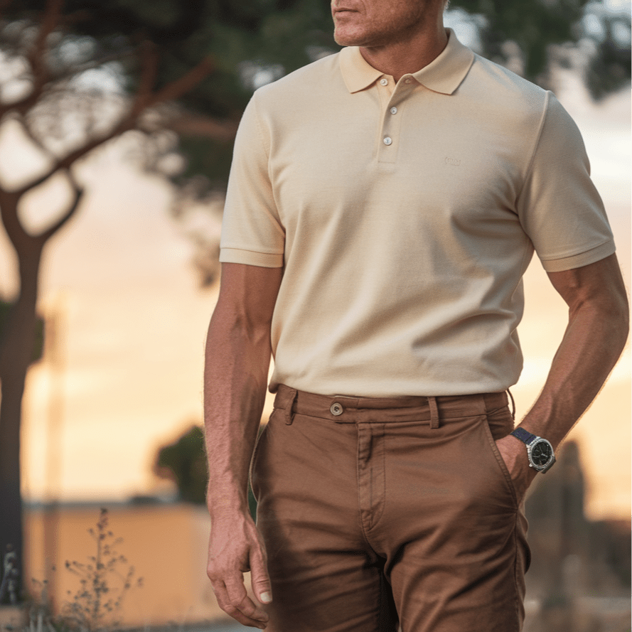 Cotton Polo Shirt - Siena